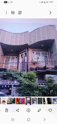 دار للبيع ١٠٨متر بناء جديد طابقين في زراعي الدولعي واجهة ٦ونص مكتب ارض...