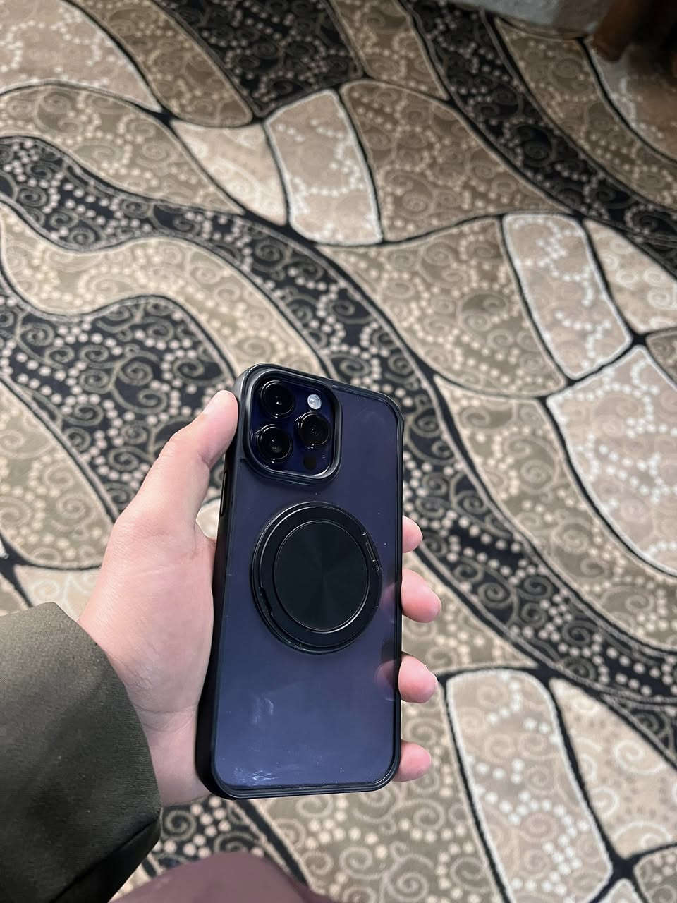 #ايفون 14برو ماكس
ذاكرة256 /بطارية 81% / تك سيم/ نموذج M 
 مبدال شاشه فيس ايدي شغال 
#سعره 520 الف
مكاني موصل
***********
‭0789 075 3347‬
