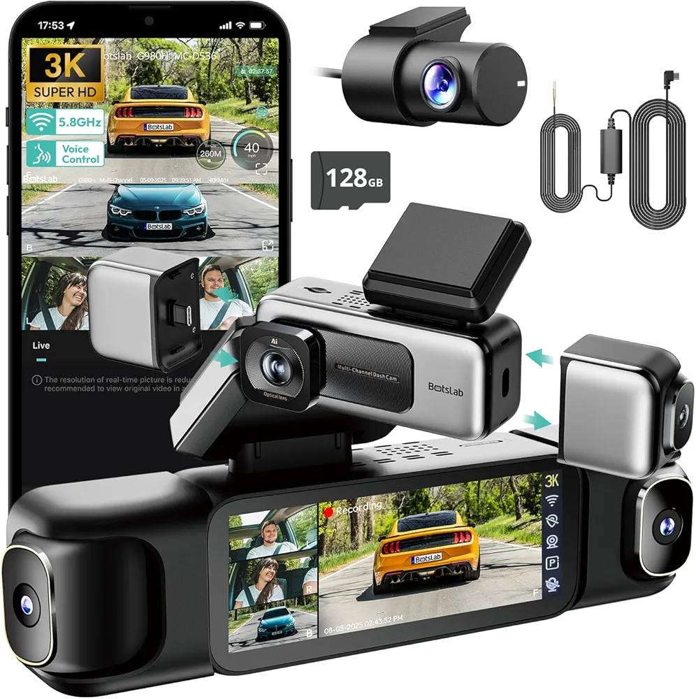 ملكة الداشكام 
كاميرا السيارة هذه هي Botslab G980H Pro
وهي نظام تسجيل ذكي متكامل لتغطية محيط السيارة بالكامل.

إليك أبرز مواصفاتها ومميزاتها:

تسجيل رباعي (4CH): تتكون من كاميرات أمامية، خلفية، وداخيلية لتغطية بزاوية 360 درجة أو 560 درجة حسب إعدادات التركيب. 

دقة فائقة: تسجل الكاميرا الأمامية بدقة 4K أو 3K، بينما تسجل الكاميرات الأخرى بدقة 1080P. 

سعة تخزين كبيرة: تأتي مع بطاقة ذاكرة 128GB متضمنة لتسجيل ساعات طويلة. 

تقنيات ذكية: تحتوي على واي فاي 5 جيجا هرتز، نظام تحديد المواقع GPS، رؤية ليلية فائقة، ومستشعر للحركة والصدمات (G-sensor). 

السعر: 200 قفل
 
سعرها داخل العراق يم الوكلاء 
350 الف


**إذا كنت صاحب هذا الإعلان وتريد حذفه لأي سبب، رجاءا أرسل رسالة إلى الدعم الفني**