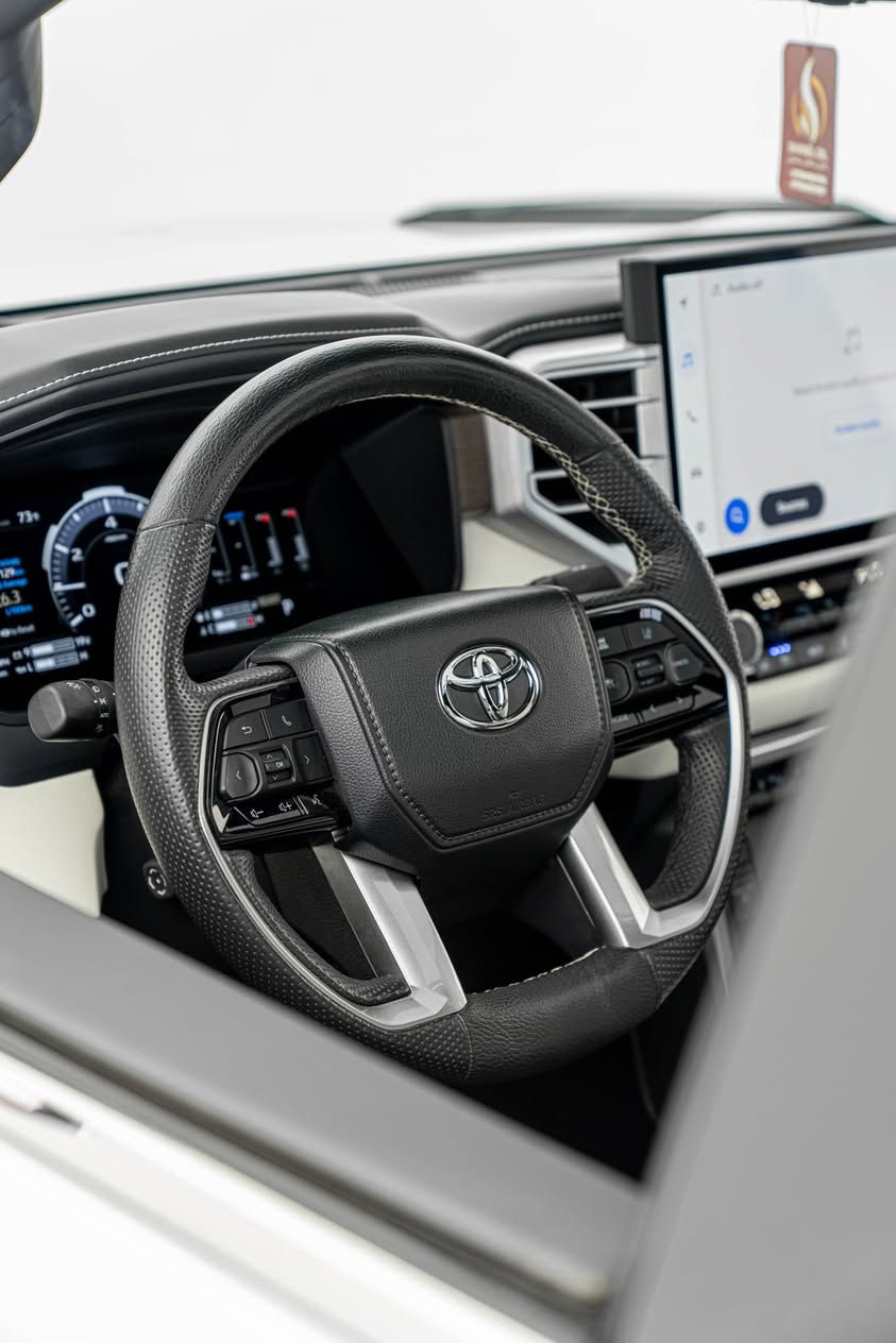 Toyota Tundra 2024
تويوتا تاندرا ٢٠٢٤

مواصفات Capstone 1/1
(داتاشو-مقاعد تدفئه تبريد-شاشة كبيرة-بانوراما-خمس كامرات-شاحن وايرلس-4x4-حساسات رادارات ٣٦٠درجة)

مكينة ٦سلندر Hybrid & twin turbo حجم ٣.٤لتر
ماشية 20,000 ميل و بحالة جداً ممتازة 

السيارة مكفولة كفالة عامة بدون صبغ و كلش حلوة
رقم كاتي تترقم شمالي السيارة

سعر السيارة 49,500$ اربع دفاتر و خمسة و تسعين ورقة و بيهي مجال للطيبين السيارة موجودة ب دهوك 

ل اي استفسار عن السيارة اتصل علي الرقم
(***********)
