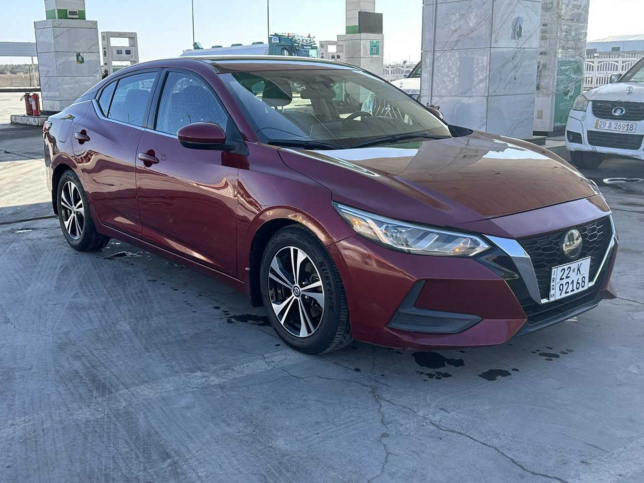 سلام عليكم
نيسان سنترا  2022  
مواصفات  sv   
السعر 132 ورقه 
وارد امريكي رقم اربيل الجديد
تحويل او وكالة للمشتري  
صور حادث بالمنشور 
السونار بالمنشور 
الباقي كفالة عامة 
بدون دواخل 
شواصي لغود مكفولة
محرك 2000 
ماشيه 71 
بصمة تشغيل + البوب بصمة 
تشغيل عن بعد
توقف ذاتي
رادار امامي خلفي جانبي
مانع تصادم خلفي امامي
نظام تنبيه الخروج عن المسار
قيادة آليه تحديد مسار 
انضمة قيادة
فول تحكم استيرن يمين يسار 
مراية تعتيم 
سستم صوت 
حجر البيئه بلادي
والرادار بلادي شرط الفحص
مكانها بغداد بسمايه 
السعر 132 ورقه 
***********
