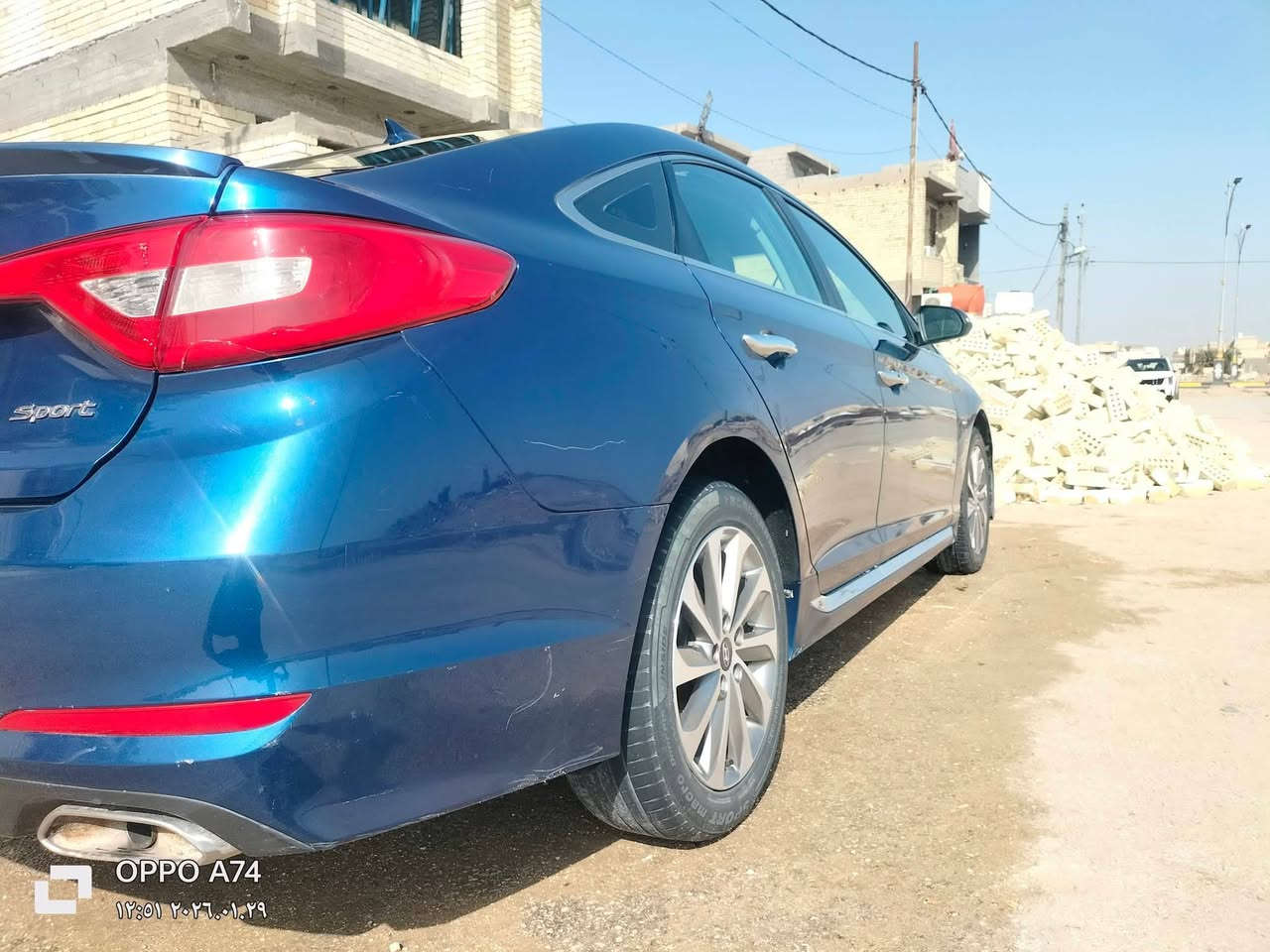 سوناتاسبورت موديل2016فول مواصفات عدى الفتحةماشية82ميل
صورالحادث مع المنشور
رقم كربلاء الدولي
سنوية ال 30
السعر 120 وبيه مجال 
***********
