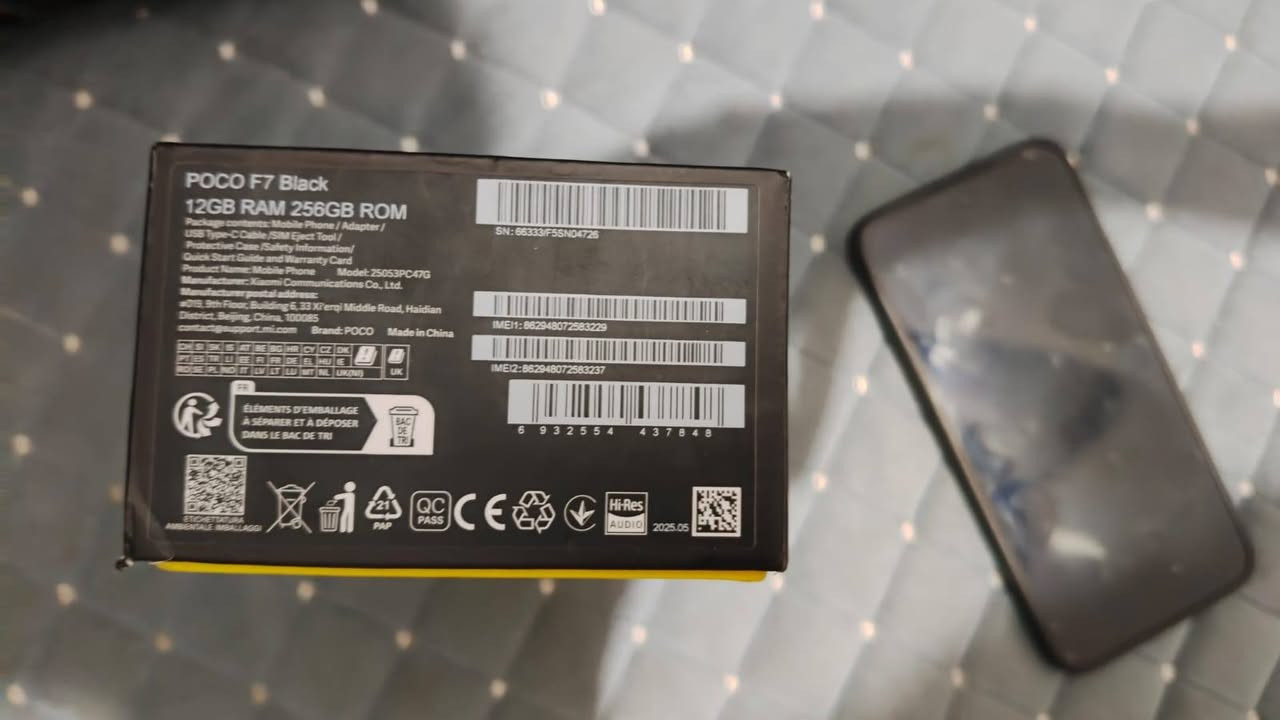🚀🔥 POCO F7 PRO | 12 Go RAM • 256 في المخزون 🔥🚀 (120 فريم )
⚡ القوة بدون تنازلات!

اكتشف جهاز POCO F7 Pro، هاتف ذكي راقي مصمم لتقديم أداء استثنائي، عرض غامر، واستقلالية مثيرة للإعجاب...

📱 الميزات الرئيسية:
✅ رام 12 جيجا بايت
✅ 256 جيجا بايت من التخزين
✅ معالج Snapdragon® 8 Gen 3 - أداء فائق السرعة للألعاب والمهام المتعددة.
✅ شاشة AMOLED 2K بحجم 6.67 بوصة بمعدل تحديث 120Hz للحصول على سلاسة استثنائية.
✅ بطارية 6000 ميلي أمبير لاستقلال ذاتي يدوم طويلاً.
✅ اشحن رابيد هايبر تشارج 90 واط.
✅كاميرا رئيسية 50 ميجا بيكسل مع تثبيت بصري (OIS).
✅ مكبرات صوت ستيريو مزدوجة مع دعم Dolby Atmos ®.
✅ مستشعر بصمة الأصابع تحت الشاشة.
✅ IP68 مقاومة للماء والغبار.
شاحنة ٩٠ واط سريعة جدا 

🎮 Gaming • 📸 Photography • 🎬 Streaming • 💼 Work: POCO F7 Pro صُمِم للتفوق في جميع الحالات...

📞 اتصل: *********** 
السعر : 450 الف وبي مجال
