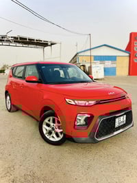 للبيع كيا صول 2022 مكينه 2000 دوش سيارة جديده كلش لون مميز احمر رقم بغ...