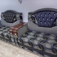 تخم قنفات • قنفات خشب • خشب عراقي • طخم ٥ قطع • ميز شاشة • اثاث منزلي ...