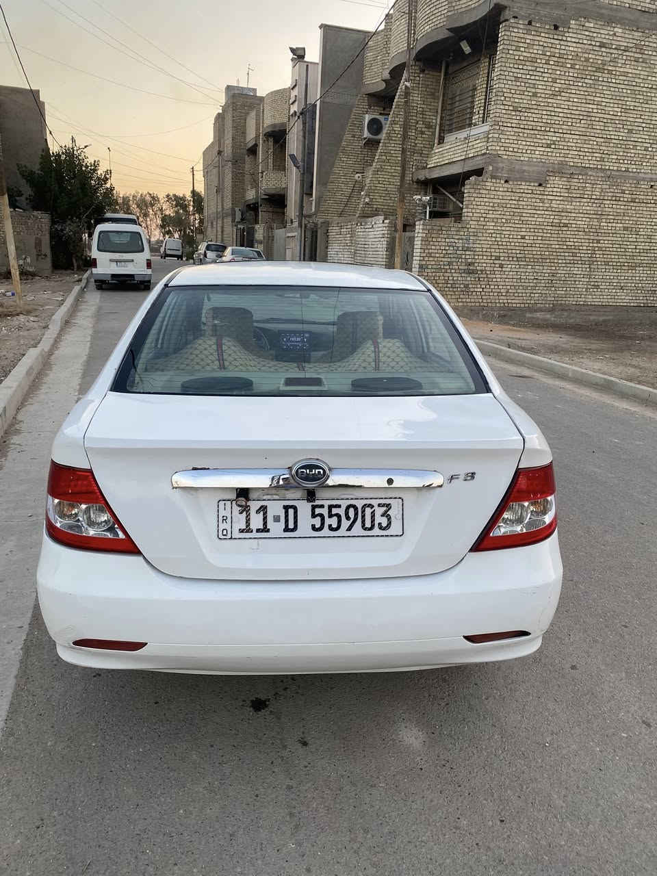 سلام عليكم بي واي دي F3 كير اوتوماتيك المرغوب  گير ومكينه بلادي موديل 2012 سياره كامله من كلشي مكينه تبريد ثلج  صدر ترايهه حلو سنويه باسمي مشروع وطني وين ميعجبك حول رقم بغداد انكليزي الجديد سياره دواخلهه حلوه مواصفات السياره معروفه مكان سياره بغداد سعر 62 وبيهه مجال للاستفسار ***********
