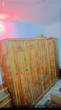 غرفه خشاب صاج الاصلي غرفه كامله كنتور 5بيبان زاويه وجربايه وميز كامله ...