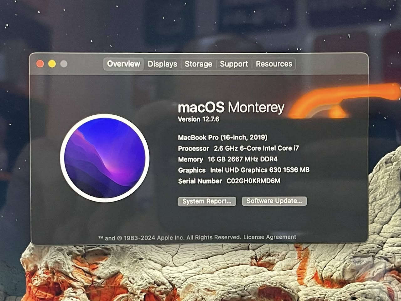 MacBook 💻 Pro 16-inch,2019

بۆ فرۆشتن زۆر پاکە

تەنها iCloud لەسەر بوە لابراوە 

Processor 
2.6 GHz 6-core Intel i7

Memory 
16 GB 2667 MHz DDR4

Graphics 
Intel UHD Graphics 630 1536 MB

Storage 
500 GB 

Time Cycle 
107 Count 

***********
