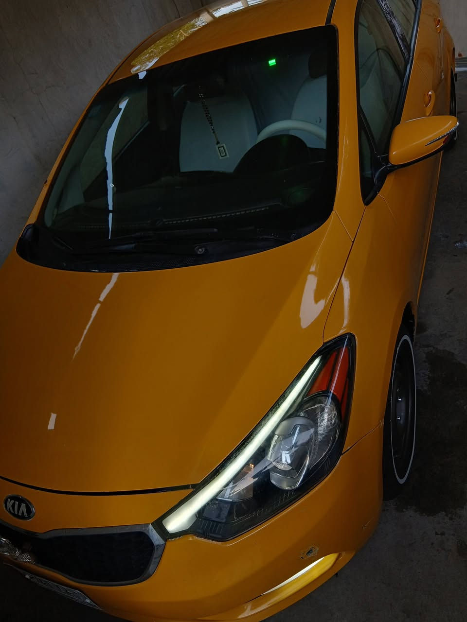 كيا فورتي١٤ تكسي حادثه بجم ١٠٥ بيه مجال للشراي رقم ***********
