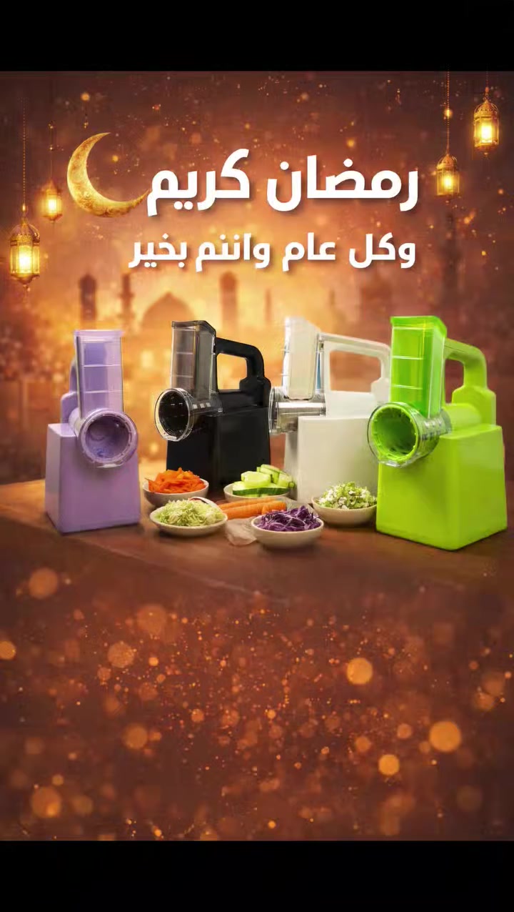 رمضان وقت عبادة ولمّة عائلة
مو وقت تضيعينه بالمطبخ ✨

هاي مثّارمة الخضروات بالشحن
تفرم، تقطع، وتبشر كل شي
بزر واحد وبلا أسلاك 🔌

🥕 سلطة
🥒 شوربة
🥬 خضرة
كلها تجهزها بدقائق قليلة

✔ سريعة
✔ خفيفة
✔ سهلة تنظيف

✔ تناسب كل مطبخ

خلي شغلك بالمطبخ أسهل
وخلي وقتك إلك ولعائلتك ❤️

🛒 طلب الشراء:

🔥 عرض رمضان محدود
الكمية دا تخلص بسرعة
اطلبها هسه قبل لا تنفذ

📩 دز رسالة أو اكتب (أريدها) بالتعليقات

#رمضان
#رمضان_كريم
#مطبخ_عراقي
#أدوات_مطبخ
#عروض_رمضان
تسوق
سلطات
مطبخ
توفير_وقت
منتج_رمضان


**إذا كنت صاحب هذا الإعلان وتريد حذفه لأي سبب، رجاءا أرسل رسالة إلى الدعم الفني**