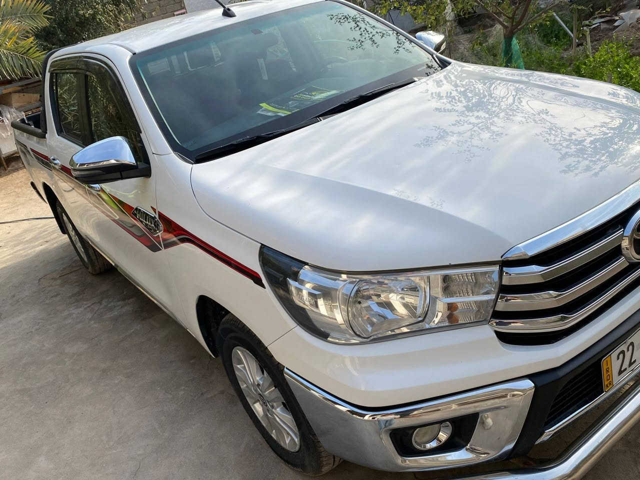 تيوتا هايلوكس اوتماتيك شركه SAS كفوله ضربه وصبغ تبديل وحار وبارد
بصمات يبان
بصمه تشغيل 2
كشنات تدفئه وتبريد
كامره خلفيه
شاشه بلاديه
ماشيه ٧٨ الف
مكان السياره بصره ***********
