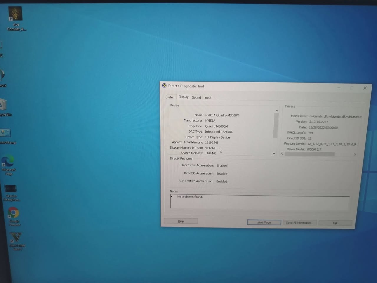 لابتوب للبيع  lenovia 
كورد 7 الجيل 6
رام 16
هارد 256 ssd m2
المعالج فئة HQ
 كارت شاشة خارجي Nvidia Quadro M3000 M (4كيكا)
 كارت شاشة داخلي ( 8 كيكا)
المجموع الكلي (12  كيكا)
حجم الشاشة 17
البرامج الهندسية والعاب 
النظافة فول
السعر 400 الف قفل


**إذا كنت صاحب هذا الإعلان وتريد حذفه لأي سبب، رجاءا أرسل رسالة إلى الدعم الفني**
