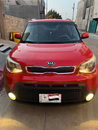 للبيع كيا صول موديل ٢٠١٦  خليجي  ماشيه ٨٢ الف كيلو اللون احمر  رقم بغد...