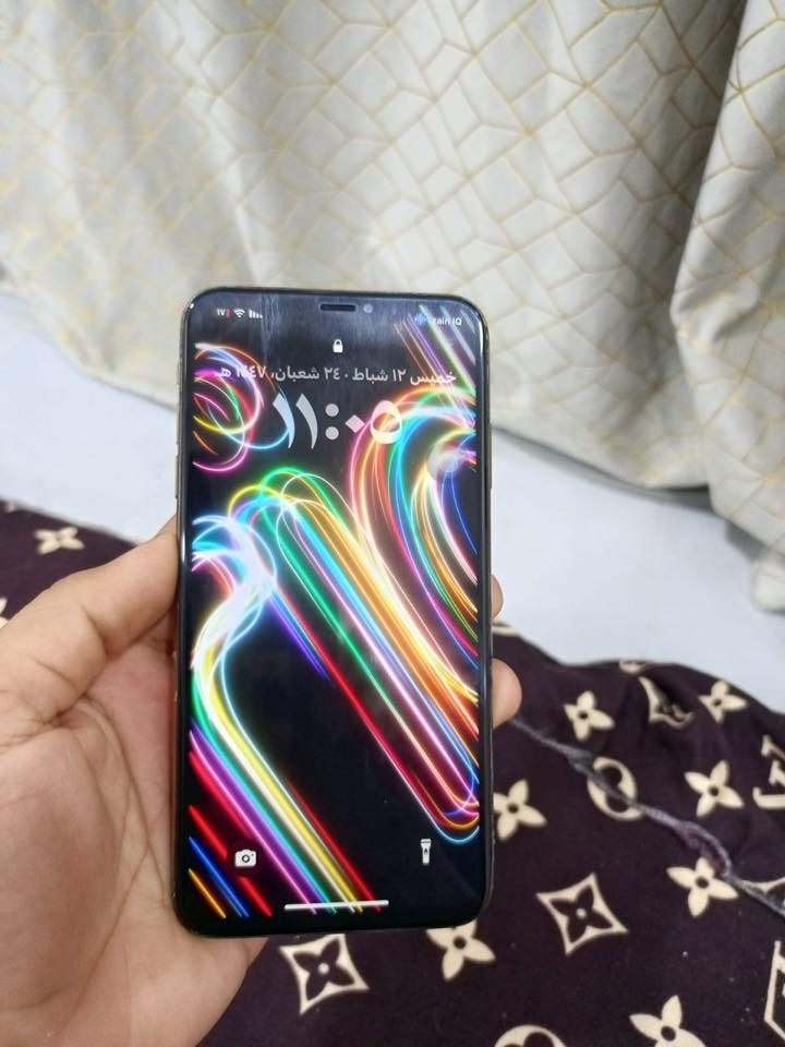 سلام عليكم تلفون آيفون اكس إس ماكس ذاكره ٢٥٦ بطاريه مبدله جديده١٠٠  شاشه مبدله  مال تفصيخ سعره ١٥٠ بيه مجال ***********
