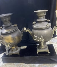 سماور روسي • نحاس • عدد ٢