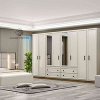 موديل ٢٢٢ • ٧ قطع كريمي • سرير مخزن ١٨٠في٢٠٠