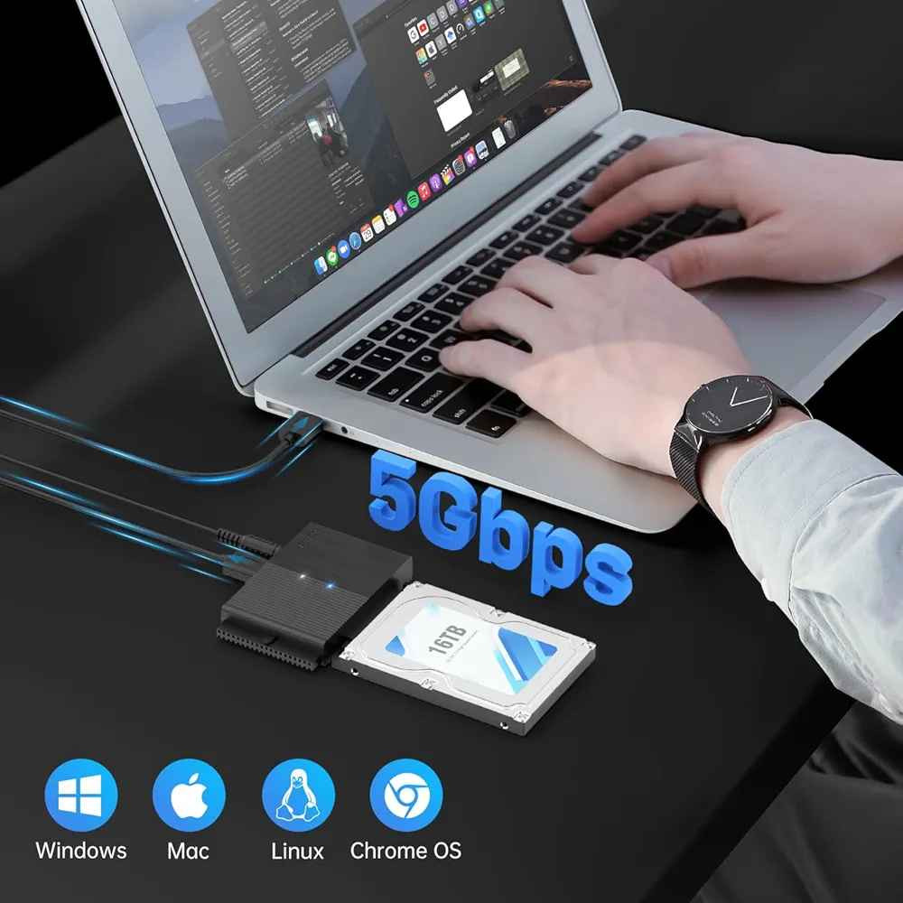 English  |  کوردی  |  عربي 

اسم المنتج: محول هاردات من USB 3.0 إلى SATA/IDE. ماركة FIDECO
العلامة التجارية: FIDECO
اللون: أسود

الحالة: جديد 
السعر: 23 الف دينار

متوفر توصيل لكل أنحاء العراق 🚕🚀🌀

⛔ مواصفات المنتج:-

توافق واسع: يدعم محول FIDECO SATA وIDE محركات الأقراص الصلبة SATA مقاس 2.5 و3.5 بوصة، بالإضافة إلى أقراص DVD-ROM وCD-ROM وCD-RW وDVD-RW وDVD+RW.

سرعة فائقة تصل إلى 5 جيجابت في الثانية، كما أنه متوافق مع الإصدارات السابقة USB 2.0.

سعة قصوى تصل إلى 16 تيرابايت: يدعم محول FIDECO SATA وIDE محركات أقراص صلبة بسعة قصوى تصل إلى 22 تيرابايت. يمكن توصيل ثلاثة محركات أقراص صلبة (محرك IDE مقاس 2.5 بوصة، ومحرك IDE مقاس 3.5 بوصة، ومحرك SATA مقاس 2.5/3.5 بوصة) في وقت واحد لتلبية احتياجاتك.

تصميم صغير: يتيح لك التصميم الأنيق والنحيف وضع محول SATA بسهولة في حقيبة الكمبيوتر المحمول أو حقيبة الظهر أو حقيبة السفر.  عند استخدامه في المكتب أو المنزل، لن يشغل مساحة كبيرة على مكتبك.

الأنظمة المتوافقة: محول FIDECO SATA متوافق مع جميع أنظمة التشغيل Windows 10/8.1/8/7/Vista/XP وMac OS 9/10 وLinux وغيرها. ما عليك سوى التوصيل والتشغيل! لا حاجة إلى برامج تعريف!
----------------------------------------------------------

ناوی بەرهەم: ئەداپتەری هارد دیسکی USB 3.0 بۆ SATA/IDE.  مارکە: فیدێکۆ

 ڕەنگ: ڕەش

 مەرج: نوێ
 نرخ: 23 هەزار دیناری عێراقی

 گەیاندن لە سەرتاسەری عێراق بەردەستە 🚕🚀🌀

 ⛔ تایبەتمەندییەکانی بەرهەم:

 گونجانی فراوان: ئەداپتەری FIDECO SATA و IDE پشتگیری لە هارد دیسکەکانی SATA 2.5" و 3.5" دەکات، هەروەها درایوەکانی DVD-ROM، CD-ROM، CD-RW، DVD-RW و DVD+RW.

 خێرایی سوپەرفاست تا 5 گێگابایت لە چرکەیەکدا، و لەگەڵ USB 2.0 دەگونجێت بۆ دواوە.

 زۆرترین توانای تا ١٦ ترابایت: ئەداپتەری FIDECO SATA و IDE پشتگیری لە هارد دیسکەکان دەکات کە زۆرترین توانای ٢٢ تێرابایتیان هەیە.   سێ هارد دیسک (یەک IDE درایو 2.5 ئینج، یەک IDE درایو 3.5 ئینج، و یەک SATA درایو 2.5 ئینج/3.5 ئینج) دەتوانرێت لە یەک کاتدا بەیەکەوە ببەسترێتەوە بۆ ئەوەی پێداویستییەکانتان دابین بکات.

 دیزاینی کۆمپاکت: دیزاینە بریقەدار و تەنکەکە ڕێگەت پێدەدات بە ئاسانی ئەداپتەری SATA بخزێنیتە ناو جانتای لاپتۆپەکەت، جانتای پشتەوەت، یان کەیسی سەفەرەکەت.  کاتێک لە ئۆفیس یان لە ماڵەوە بەکاردەهێنرێت، شوێنی زۆر لەسەر مێزەکەت وەرناگرێت.

 سیستەمی گونجاو: ئەداپتەری FIDECO SATA لەگەڵ هەموو سیستەمی کارپێکردنی ویندۆز 10/8.1/8/7/Vista/XP و Mac OS 9/10 و Linux و زۆر شتی تر دەگونجێت.  بە سادەیی پڵاگ و پلەی بکە!  پێویست بە شۆفێر ناکات!

 - ...
Product Name: USB 3.0 to SATA/IDE Hard Drive Adapter. Brand: FIDECO

Color: Black

Condition: New
Price: 23,000 Iraqi Dinars

Delivery available throughout Iraq 🚕🚀🌀

⛔ Product Specifications:

Wide Compatibility: The FIDECO SATA and IDE adapter supports 2.5" and 3.5" SATA hard drives, as well as DVD-ROM, CD-ROM, CD-RW, DVD-RW, and DVD+RW drives.

Superfast speeds up to 5 Gbps, and backward compatible with USB 2.0.

Maximum Capacity up to 16 TB: The FIDECO SATA and IDE adapter supports hard drives with a maximum capacity of 22 TB.  Three hard drives (one 2.5-inch IDE drive, one 3.5-inch IDE drive, and one 2.5-inch/3.5-inch SATA drive) can be connected simultaneously to meet your needs.

Compact Design: The sleek and slim design allows you to easily slip the SATA adapter into your laptop bag, backpack, or travel case. When used in the office or at home, it won't take up much space on your desk.

Compatible Systems: The FIDECO SATA adapter is compatible with all Windows 10/8.1/8/7/Vista/XP operating systems, Mac OS 9/10, Linux, and more. Simply plug and play! No drivers required!

- ... بغداد, العراق


**إذا كنت صاحب هذا الإعلان وتريد حذفه لأي سبب، رجاءا أرسل رسالة إلى الدعم الفني**