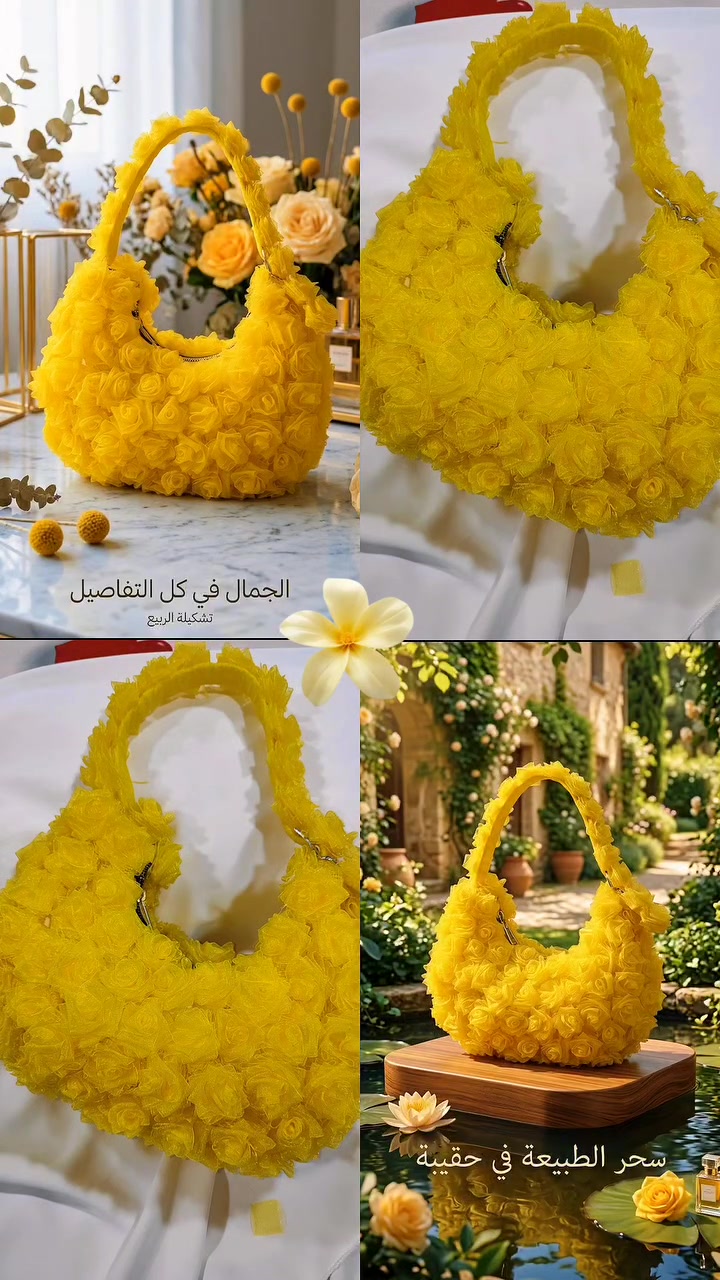 أشعة الشمس في حقيبة! ☀️💛
تألقي بقطعتنا الجديدة التي صممناها لتكون العنوان الأبرز لأناقتكِ.
خفيفة، مميزة، ومصنوعة يدوياً بالكامل.
جاهزة لتكون رفيقتكِ في مشاوير الصيف؟


**إذا كنت صاحب هذا الإعلان وتريد حذفه لأي سبب، رجاءا أرسل رسالة إلى الدعم الفني**