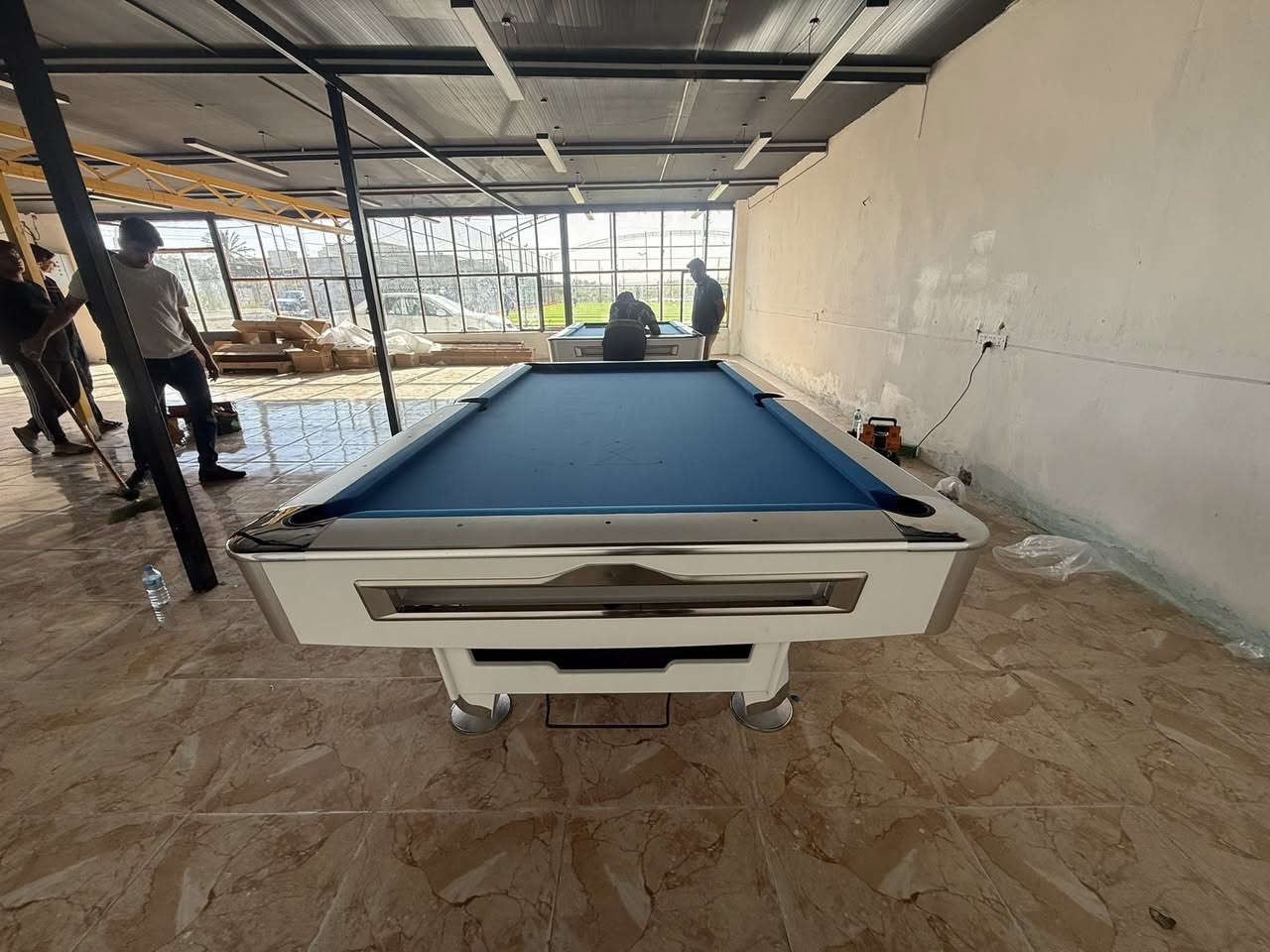 تم انجاز عمل اليوم   🎱 مع كادر متخصص للأستفسار ***********   واتساب عنوان بغداد حافظ القاضي ملاحظة يوجد طاولات بليارد مستعمل و الجديد وجميع مستلزمات البليارد وملحقاتة🎱
