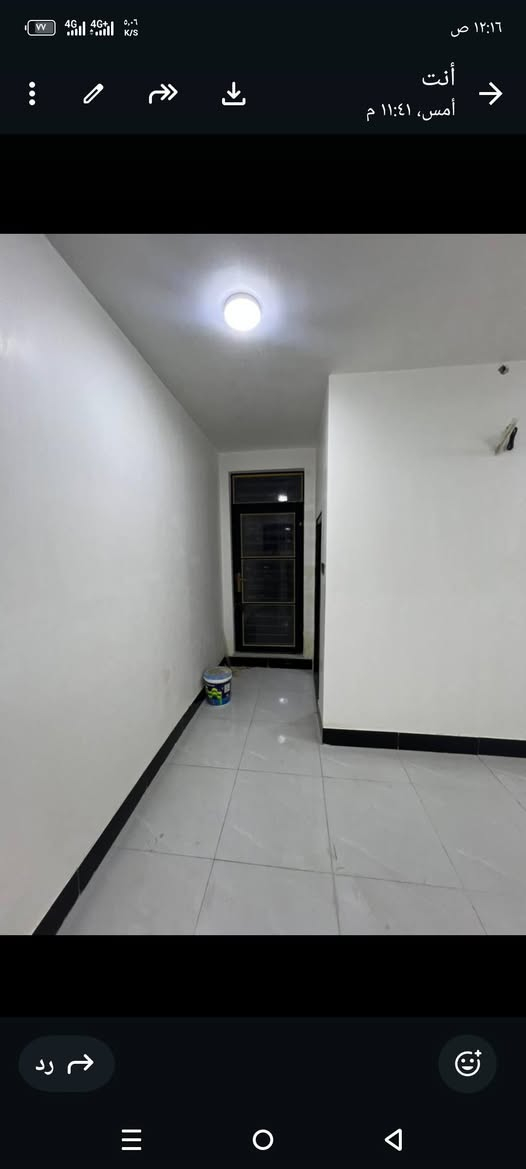 دار للايجار جديد م100متر حي الجامعه نجف منطقه 28 الف طابقين غرفه 3صاله 2 مطبخ صحيات عدد  ثلاثه استقبال مفتوح علا الصاله سقف جمس ارضيه مرمر شهر 700 مقدمه 6 أشهر قفل تصال بالمكتب اوخاص واتساب موجود ***********
