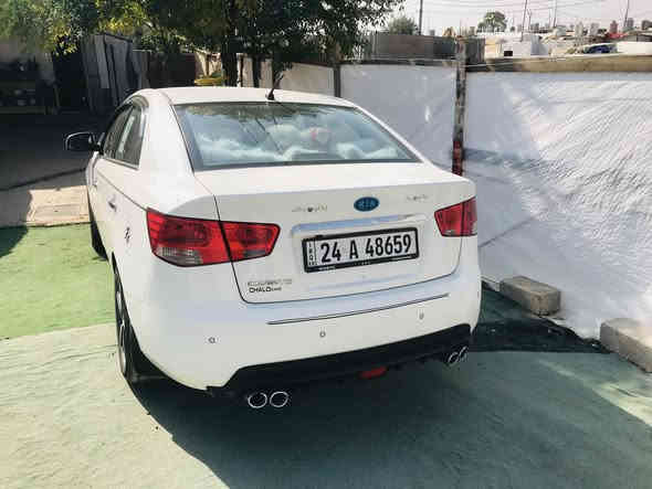 كيا سيراتو للبيع 
موديل 2013
فول فول عدا السلايت 
بصمة التشغيل 
ابواب بصمة 
مراية شفت 
إشارات بالمري
حجم المحرك 1600
محرك شرط لا صرف لا تبخير
ماشية : 200300
اللون : ابيض 
رقم: دهوك 
رقم و سنوية جديد الى 2028 
صبغها بوند و جاملغ و شوية من باب السائق 
السعر 105 و مجال 
مكان السيارة : قضاء شيخان.

***********
