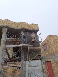 خلفه • لبخ • نثر جص • صطار • جص • اعمال بناء • بناء وتشييد • خلفه بناء...