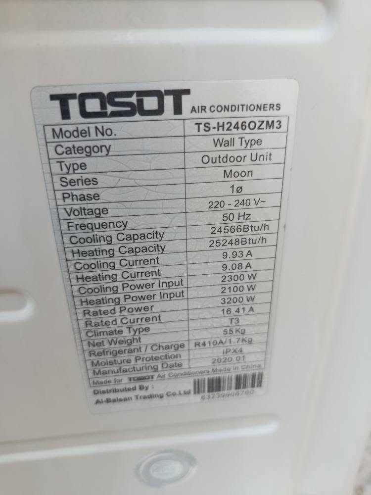 سبلت tosot أصلي موديل جديد 2 طن، غاز 410 حجم کبير، نظام eco اقتصادي للكهرباء هوایە هوایە نظيف وجديد، الله شاهد مشتغل تقريباً شهرين وبس، مامفتوح برغي وكلشي بلادي. قبل سنة اشتریتە 900 ألف، وهسه صاحبه يبيعه بـ 350 ألف." كالار, السليمانية


**إذا كنت صاحب هذا الإعلان وتريد حذفه لأي سبب، رجاءا أرسل رسالة إلى الدعم الفني**