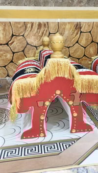 تكيه ديوان • قماش سوري • خشب ١٨ملم