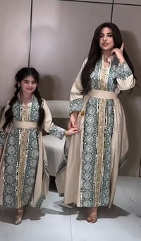 فستان رمضاني • أم وبنت • دبل إيطالي