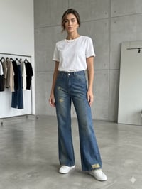 بناطير جينز • قماش ثقيل • مقاسات ٣٨-٤٨