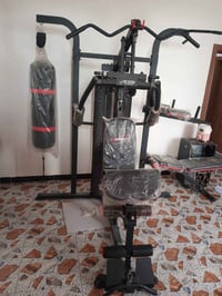 جهاز رياضه كامل بي أكثر من 26تمرين جديد غير مستعمل يرهم نسائي ورجالي ل...