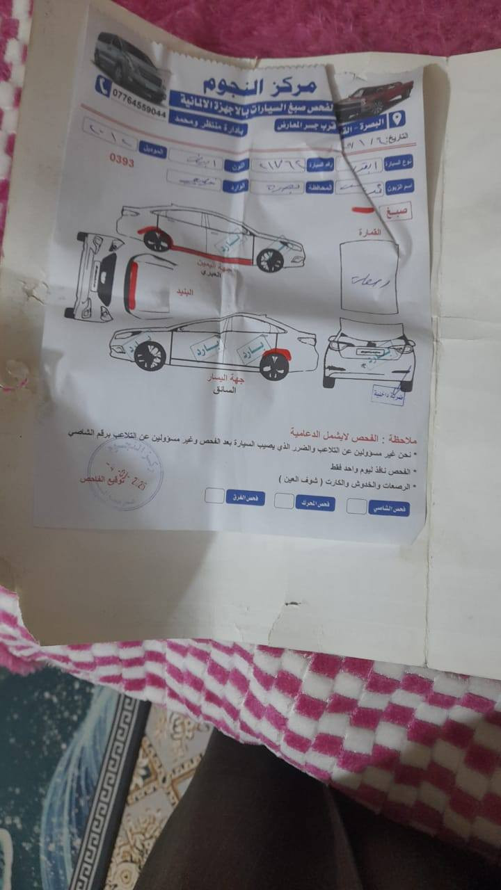 اوبترة ٢٠١٢ بصرة تبريد ثلج حداديه جديدة اطارات اربع جدد مكينه بيه بدايه تبخير شرط تحويل البدي اكو فحص مرفق مع الصور مكان السيارة في ذي قار تلفون هم بيه واتساب ***********    السعر ٦٦
