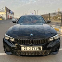 بي ام دبليو 330i 2021 وارد امريكي حادث سطحي جاملغ وباب  بدون دواخل بدو...