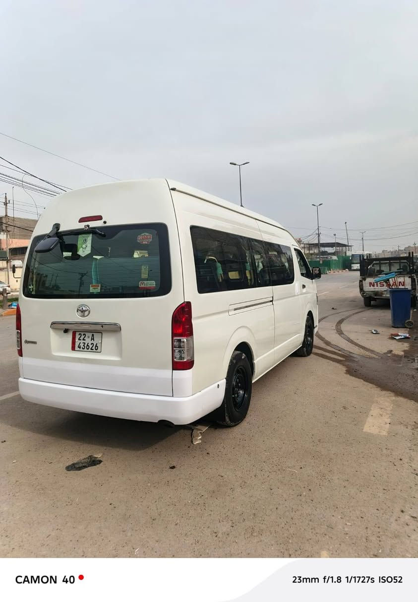 السلام عليكم هايسة ٢٠١٧ كفالة من صبغ بيها بارد قليل بداير مال تاير خلفي صدر جديد أمامي وخلفي كلج جديد الميكانيك جديد واي استفسار الاتصال على الرقم *********** مكان السيارة بغداد حي اور سياره بسمي
