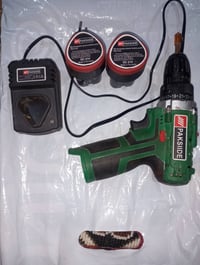 دريل بارك سايد • بطاريتين • الرمادي