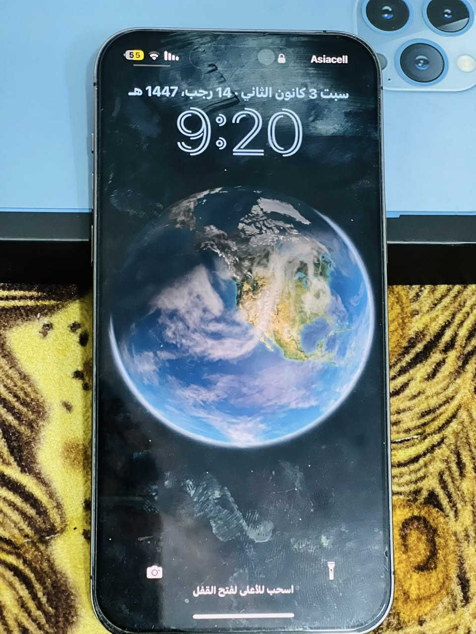 سلام عليكم جهاز آيفون 14برو ماكس شرق أوسط بطاريته 87 ذاكرته 256الجهاز نضيف ﮼ڪُلش ما مفتوح 🔓 تواصل خاص او تتصل على الرقم ***********
