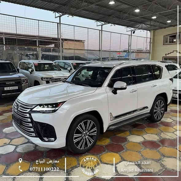 #امجد_الحسني_لتجارة_السيارات

‏LEXUS LX 600 Platinum — 2025

➖ زيرو ✔️
➖ ضمان شركة لكزس بغداد ✔️
➖ مقاعد جلد لون أحمر فاخر
➖ شاشات خلفية
➖ أبواب شفط
➖ متوفر لون أبيض + أسود
➖ متوفر مرقم بغداد أو بدون رقم حسب الطلب

للاستفسار أكثر الاتصال على الرقم

***********

بغداد - معارض البياع - الشارع الثاني
