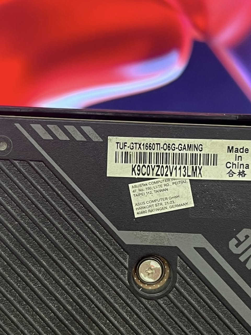 1660ti 155
السلام عليكم
كرت asus tuf 1660ti 
السعر 155 الف 
توصيل موجود

0781 165 3462
