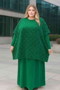 تريكو أصلي • مقاسات كبيرة • فستان