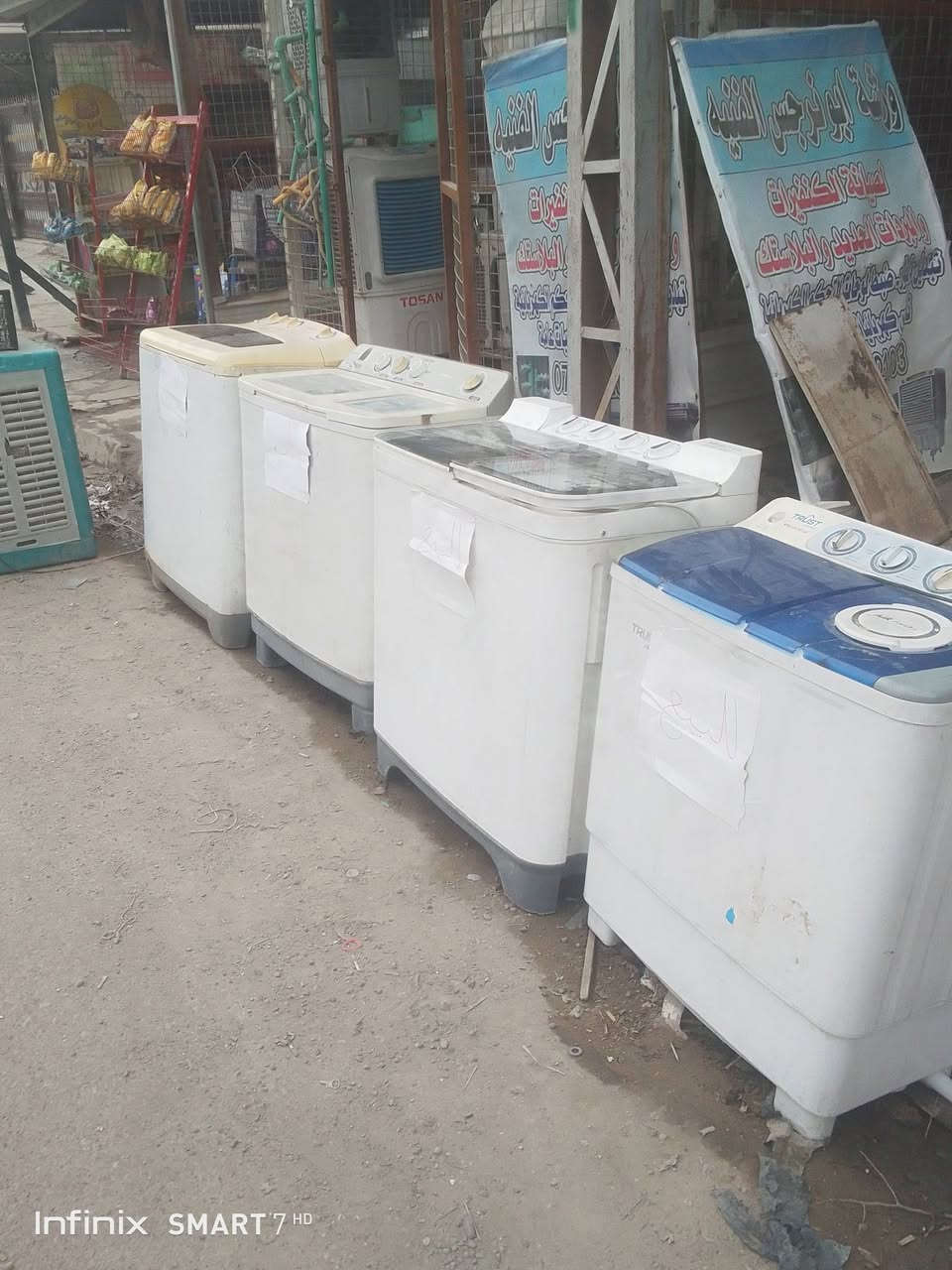 غسالات مستخدمه للبيع العنوان شارع الكهرباء قرب صيدلية زينه علي مقابل شارع 15 تحديدا ***********
