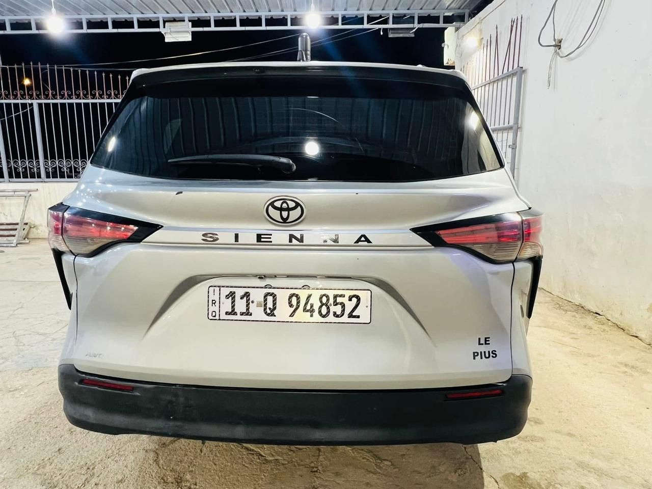 من رخصت الادمن
تويوتا سينا مواصفات (LE. Plus)
موديل 21 وارد رقم دولي /بغداد. ماشية 86
تحويل مباشر السعر المطلوب 20،000$
  المكان/الانبار/عانة/للمعلومات أكثر اتصال
*********** ملاحظة صور السونار مرفقة مع الصور
