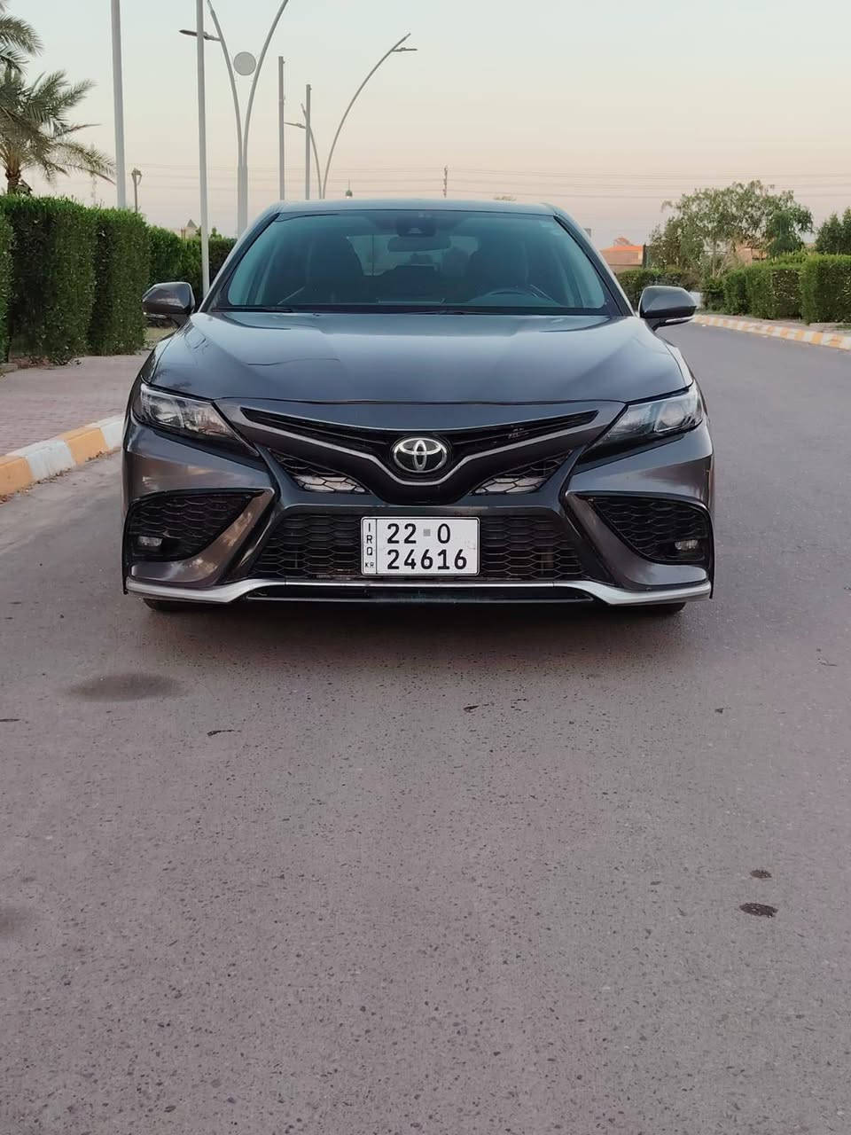 السلام عليكم كامري موديل ٢٤ سياره بدون اي ضرر شرط التقرير والسونار كفاله عامه عده الدعاميه الاماميه الضرر فئه sE  سياره ماشيه ٧٠ الف كيلو وليسه ميل رقم اربيل جديد هزه جديده شرط التحويل والغرامات مكان السياره صلاح الدين العلم السعر المطلوب ١٨٩ اي استفسار الاتصال بل رقم ***********
