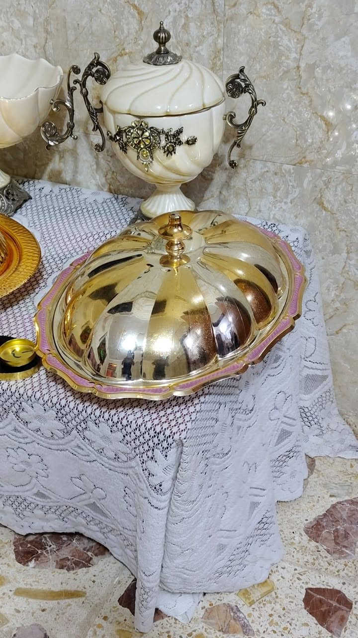 مناسف ملكية بالة كويتي قياس 50سم
سعر القطعة 25

كربلاء يوجد خدمة توصيل


**إذا كنت صاحب هذا الإعلان وتريد حذفه لأي سبب، رجاءا أرسل رسالة إلى الدعم الفني**