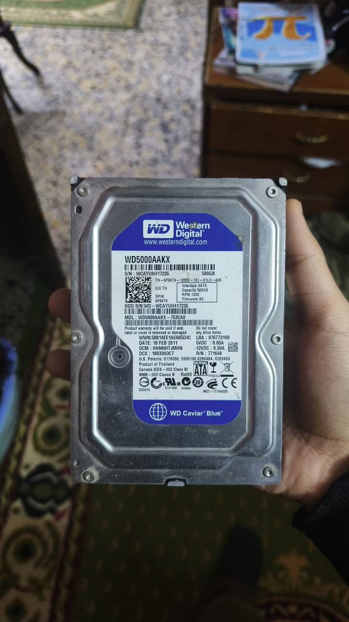 سلام عليكم هردات اصلية للبيع
Wd 1tb 35
Wd 500gb 25
Seagate 250gb 15


**إذا كنت صاحب هذا الإعلان وتريد حذفه لأي سبب، رجاءا أرسل رسالة إلى الدعم الفني**