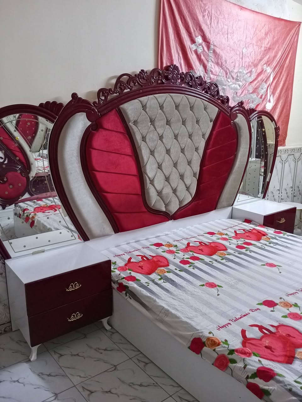 آلُـۜسـۨۚ(✋)ــِۖلُأمٌ ؏ـليۜـ(💜)ـكـۜم غرفه 🇹🇷تركي متكونه من   9قطع نضافة ميه بل ميه  اي استفسار خاص او انتصال عل رقم ***********بي وتساب
