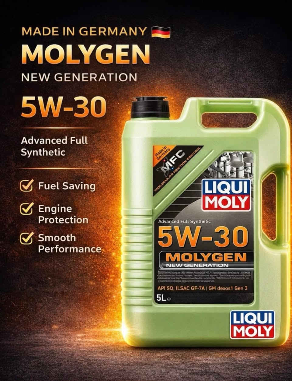 🇩🇪 الأداء الألماني الذي تستحقه سيارتك! 🚗
هل تبحث عن السلاسة القصوى وحماية محركك من التآكل؟ زيت ليكوي مولي (Liqui Moly) ليس مجرد زيت، بل هو درع حماية لأجزاء محركك الداخلية، بفضل تقنيته المتطورة التي تضمن لك:
• توفير في استهلاك الوقود.
• هدوء صوت المحرك وسلاسة التشغيل.
• تنظيفاً مستمراً للمحرك من الرواسب.
متوفر الآن بجميع اللزوجات المعتمدة:

✅ 0W-20 |
 ✅ 5W-20|
✅ 5W-30 | 
✅ 10W-30 

💡 لا تساوم على صحة سيارتك، اختر الأفضل دائماً.
📞 للحجز أو الاستفسار:***********/***********

او مراسلتنا عبر الخاص

العنوان بابل الاسكان شارع الطاقة
