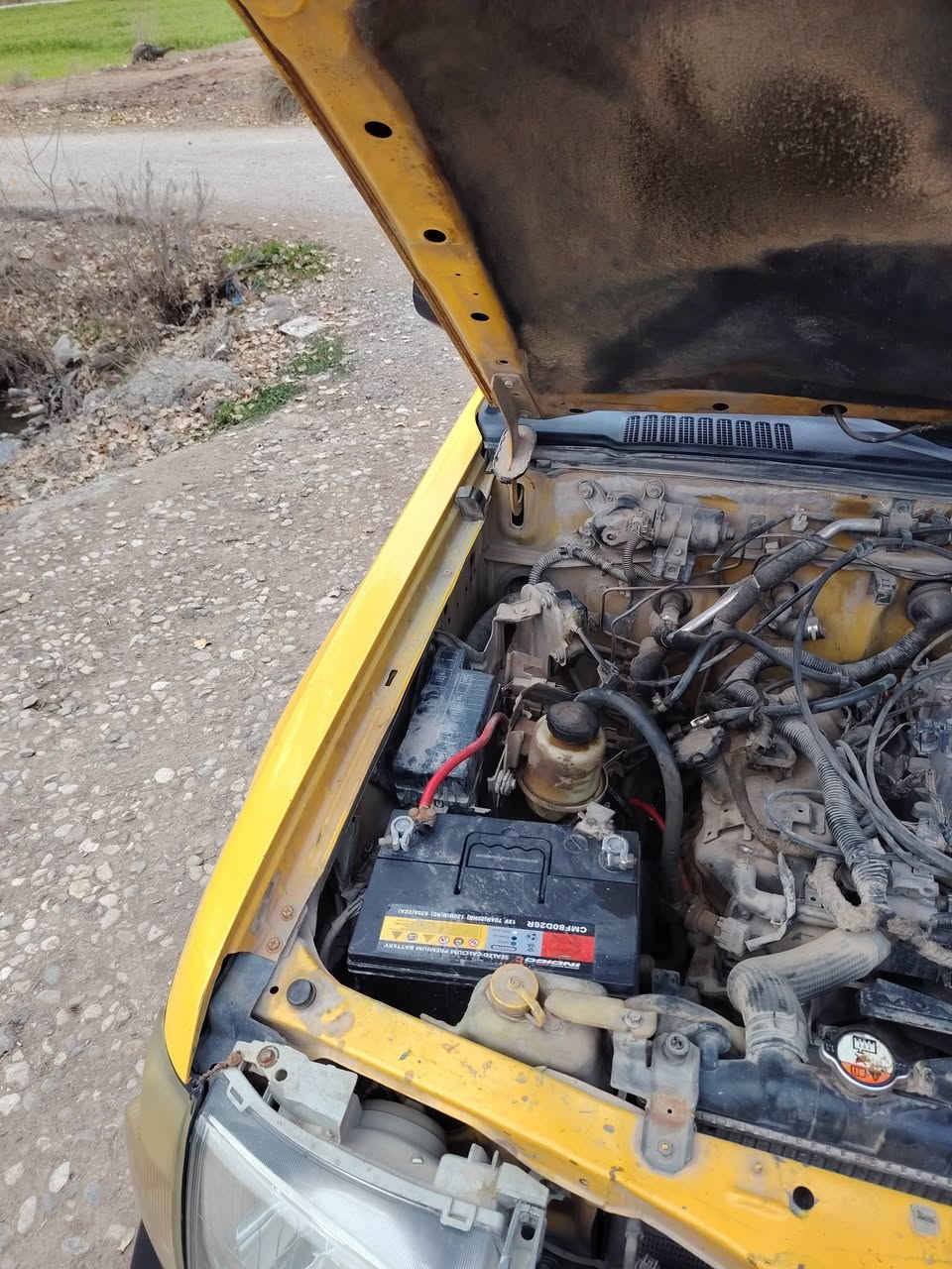 السلام عليكم *********** نيسان اكستيرا رقم أربيل تحويل وكاله موديل ٢٠٠١ جاهزه محرك وكير مكفول محرك٦سلندر كير اوتو بلاد وارد أمريكي حادثه بابين مصلحات نفسهن لونه اصل اصفر السعر ٤٨ قفل قفل قفل مكان السياره واسط العزيزيه
