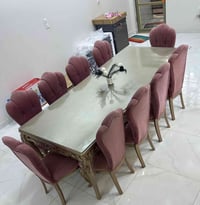 ‎ سلام عليكم  ‎للبيع ميز طعام خشب زان مصري درجة أولى ‎يحتوي على 10 مقا...