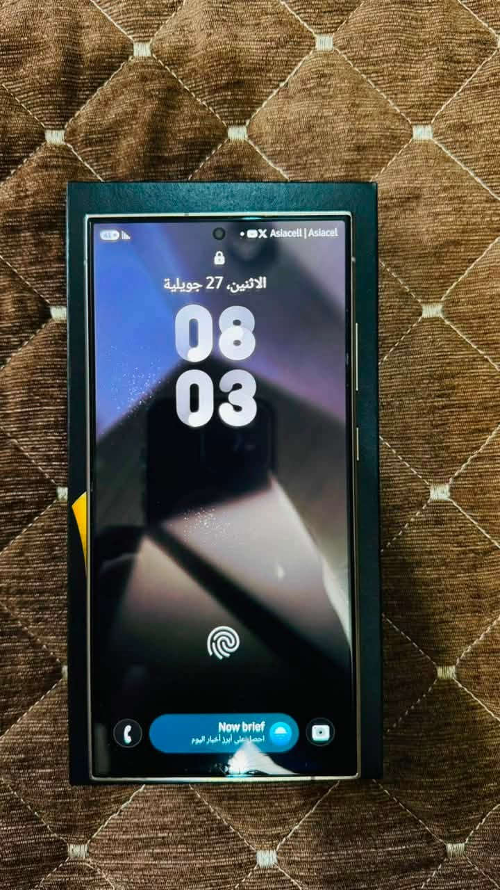 للبيع: Samsung Galaxy S24 Ultra – 256GB (لون تيتانيوم)

📱 المواصفات:
 • سعة تخزين 256 جيجابايت.
 • شريحة واحدة (Single SIM).
 • اللون: تيتانيوم.
 • الجهاز نظيف جداً، استخدام شخصي فقط.
 • مكفول.
 • مع الكرتون وجميع الملحقات الأصلية.
 • محدث إلى آخر إصدار رسمي.
 • خالٍ من الخدوش والطكات.
 • لم يدخل الصيانة نهائياً.
 • لم يُفتح ولم يتم فك أي برغي.
 • البطارية أصلية ولم يتم تبديلها أو إصلاحها.
 • يعمل بكفاءة 100% ولا يشكو من أي عطل.

📍 الموقع: بغداد – البلديات

📞 للتواصل: ***********
