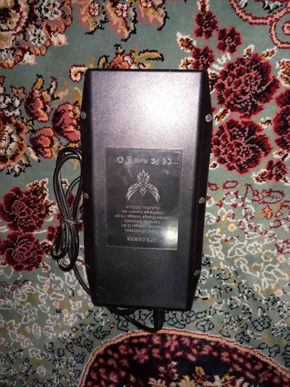 سلام عليكم
يو بي اس كاميرات جديد مستعمل مره واحده فقط يحتاج بس بطاريات ليثيوم سعرهن 7الف 
السعه 3300ملي امبير ⚜️
الجهد 12فولت ⚜️
السعر 30الف ⚜️
مكاني بغداد 
اتصال *********** واتساب ، غير متواجد على باقي البرامج
